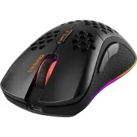 Deltaco DM220 Draadloze Gaming Muis - Lichtgewicht - RGB - 6400 DPI - Zwart