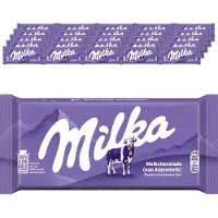 Milka Chocolade Reep Alpenmelk - Doos 25 x 90g - Chocoladerepen en Tabletten - Verjaardag Cadeau Vrouw of Man - Voorraad