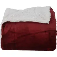 vidaXL plaid Bordeaux Rood 220 x 240 cm 2.67 kg Fleece