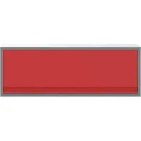 vidaXL Gereedschapskast met opslag Rood en Grijs 100 x 25 x 35 cm