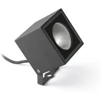 Faro LED buitenwandspot Oko 230V IP65, zwart, Aluminium, Modern, LED buitenlamp