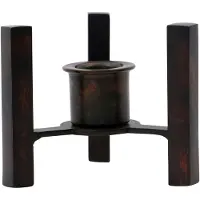 House Doctor Bejo Kandelaar Antiek Bruin 10x8x8 Cm - Kaarshouders Ijzer Brown - 203660090