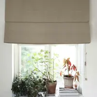 Mimou Hotell Vouwgordijn Verduisterend 150x220 Cm Zand - Rolgordijnen Polyester Sand - RB9612-150