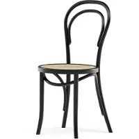 Paged Classic A-1880 Stoel Rotan Zwart - Stoelen Beuken Black - W1A1880B-M63-000-M000Z30D-1Pack
