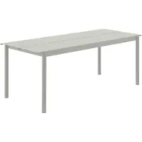 Muuto Linear Steel tafel 200x75 cm Grey