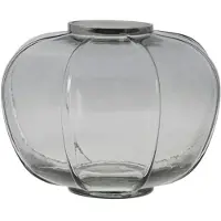 Lene Bjerre Dornia Vaas 20 Cm Donkergrijs - Vazen Glas Dark Grey - A00012257