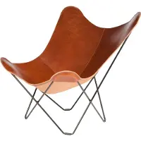 Cuero Design Pampa Mariposa Bf Stoel /Zwart - Fauteuils Leer Montana - 1010201