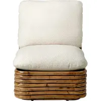 Gubi Bohemian 72 Loungestoel - Fauteuils Textiel Dedar Lupo Bouclé 007 - 10105750