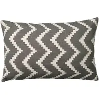 Chhatwal & Jonsson Ikat Sema Kussen 40x60 Cm Voor Buiten Grijs / Gebroken Wit - Decoratieve kussens & hoezen Katoen Grey - OIC310213-9