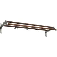 Essem Design Nostalgi 291 Hoedenplank walnoothout, aluminium frame