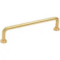 Beslag Design 1353 Handgreep Cc 128 Onbehandeld - Knoppen en deurgrepen Messing Brass - 33063-11