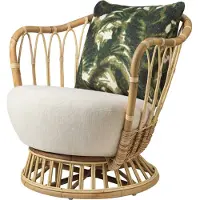 Gubi Grace Loungestoel Sacho Clay011/ 003 - Fauteuils Rotan IntoTheForest - 10078957