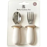 Jack o Juno baby bestekset 2-delig Cream