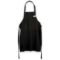 ERNST Schort Hoog 100 Cm Zwart - Schorten Katoen Black - 117410