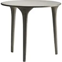 Tine k home Bijzettafel Gerecycled Aluminium Ø45 Cm - Bijzettafels & buffetten Gerecyclede Aluminium Grey - FEELTABLEO45-RAW