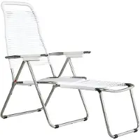 Fiam Spaghetti Ligbed Wit - Ligstoelen en ligbedden Aluminium White - 084ALUBI