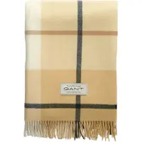 Gant Home Extra Fine Plaid 130x180 Cm - Plaids & dekens Wol Burnt Wheat - 853104002-257