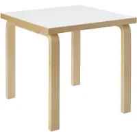 Artek Aalto 80c Tafel Vierkant 60x60 Cm Wit - Eettafels & bartafels Laminaat White - 28306282