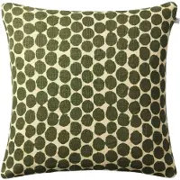 Chhatwal & Jonsson Dot Ari Kussenhoes 50x50 Cm - Decoratieve kussens & hoezen Linnen Cactus Green - CC200172-24B