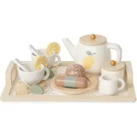 Jabadabado Afternoon Tea Lemon Serveerset - Speelgoed Hout Natural - T306
