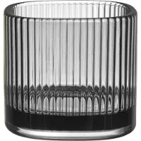 Orrefors Magica Kaarshouder Super Circle 70 Mm Grijs - Kandelaars Glas Grey - 6541018