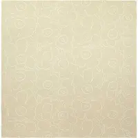 Marimekko Piirto Unikko Sprei 260x260 Cm Gebroken Wit - Bedspreien Katoen Offwhite - 073897-100