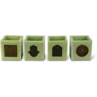 Safaary Marokkaanse kaarslichthouder Ø 12 x 12cm-hand patroon