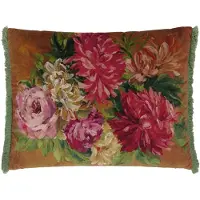 Guild Fleurs D Artistes Kussen 45x60 Cm - Decoratieve kussens & hoezen Fluweel Terracotta - CCDG1462