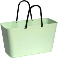 Hinza Tas Green Plastic L / Lichtgroen - Picknickmanden Bio-kunststof Light green - 044