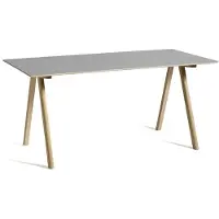 HAY Cph 10 2.0 Bureau Gelakt Eikenhout Op Waterbasis / Grijs - Bureaus Linoleum Grey - AE808-A526-AR07