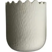 DBKD Flowery wandpot 24 cm Creme