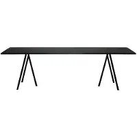 HAY Loop Stand Tafel 250 Cm Linoleum / Zwart - Eettafels & bartafels Multiplex Black - AA655-A338-AA69