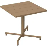 Fatboy Fred's Bistrotafel 80x80 Cm - Balkontafels Aluminium Mochaccino - 106940