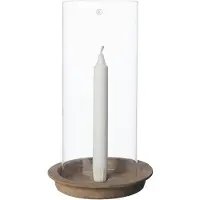 ERNST lantaarn bord incl. glazen cilinder 30 cm Terracotta