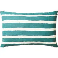 Chhatwal & Jonsson Block Stripe tuinkussen 40x60 cm Heaven blue-off white