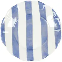 Pick a Poppy Stripe Bordje 22 Cm Blauw - Kleine borden Aardewerk Blue - C022103SS24-143