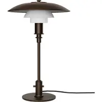 Louis Poulsen PH 3/2 Luna tafellamp Aged brass-opaalglas