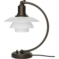 Louis Poulsen PH 2/2 Luna tafellamp aged brass opal - 5744172150