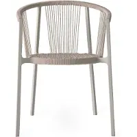 Vipp 710 Lagrasse Stoel Outdoor Dune - Tuinstoelen Aluminium Warm Grey - 7100601