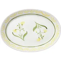 Pick a Poppy Cottage Flower Serveerschaal 32 Cm - Schalen Aardewerk Yellow - C063216SS25-270