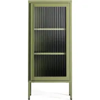 Department Store Kast 50x110 Cm Mosgroen - Kasten en vitrinekasten Glas Moss green - 16003066