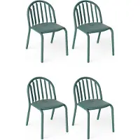 Fatboy Fred's Stoel Pak Van 4 - Tuinstoelen Aluminium Dark sage - 106496