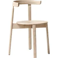 Form & Refine Lunar stoel Wit eiken