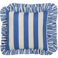 Guild Berkeley Stripe Kussen 43x43 Cm - Decoratieve kussens & hoezen Katoen Cobalt - CCDG1609