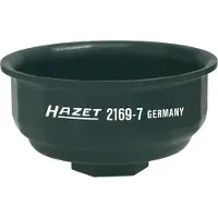 Hazet Oliefitersleutel 2169-7 · 1/2 inch (12,5 mm) vierkant hol · Buiten-14-kant-profiel · SW 64 mm