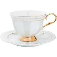 Hilke Collection Strisce Tortora kop met schotel 22 cl