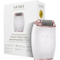 GESKE Electric Pumice Foot Smoothing Roller | 7 in 1 | Elektrische Voetvijl & Exfoliator | Langdurige Puimsteen | Voor Zachte Voeten | Geavanceerde Eeltverwijdering | Ideaal voor je Pedicureset