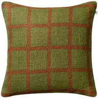 Chhatwal & Jonsson Mela Kussenhoes 50x50 Cm Cactus Green / - Decoratieve kussens & hoezen Linnen Terracotta - CC800172-26B