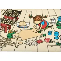 Muurla Pippi Bakig Theedoek 50x70 Cm - Keukenhanddoeken Katoen Multi - 5400-5070-03