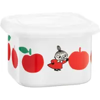Muurla Moomin Joyfull Apples Pot Met Deksel 0,67 L - Potten & deksels Emaille Red - 1726-067-01